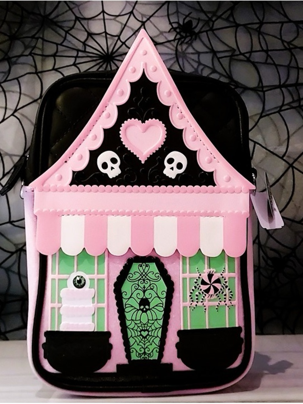 Bath & Body Works Pink Haunted House Crossbody Bag - BNWT 🕷️🩷